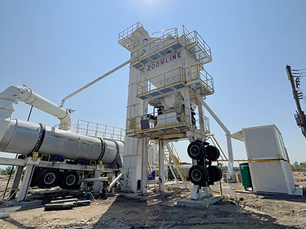 Мобильный принудительный асфальтный завод